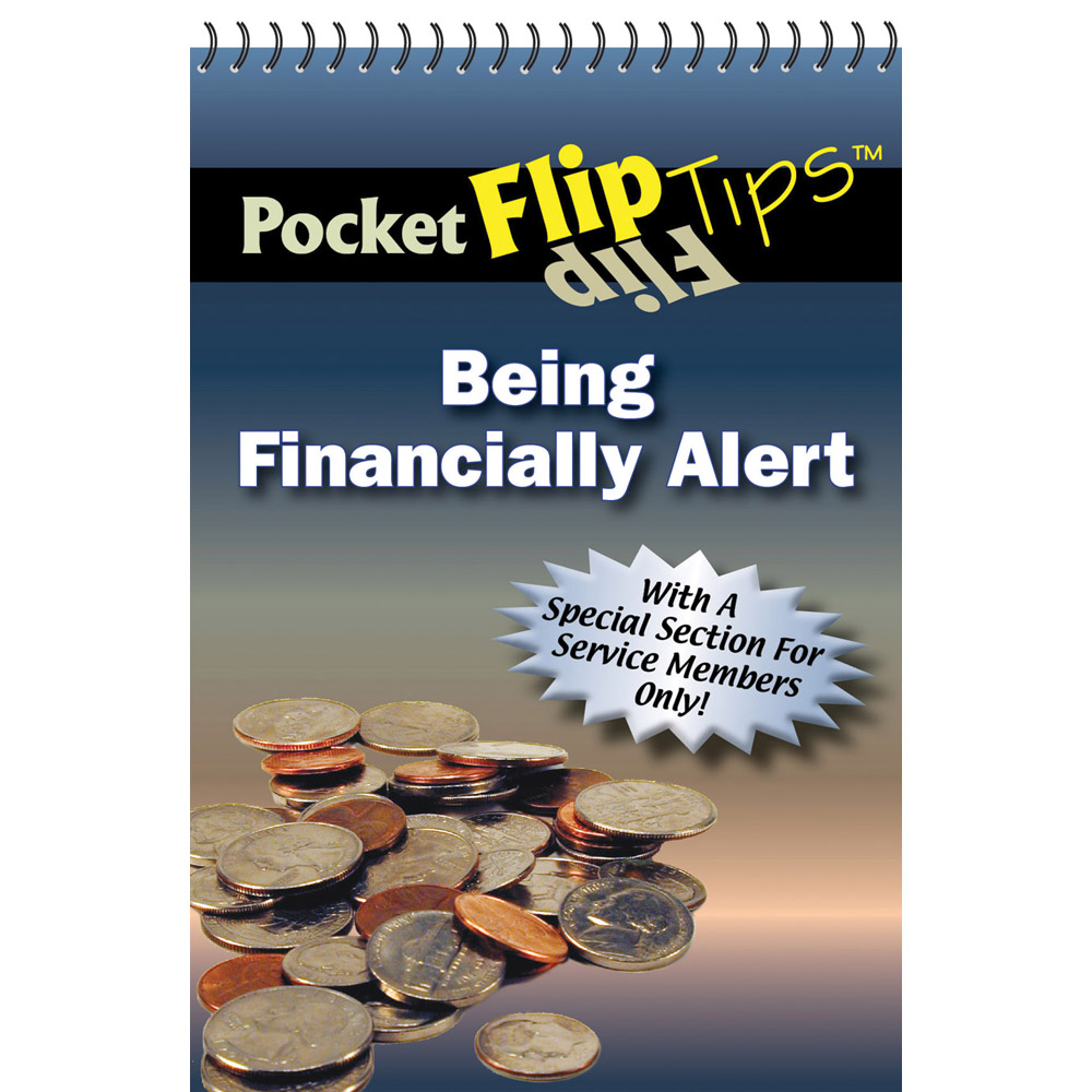 Pocket Flip Tip Book: (10 Pack) Being Financially Alert