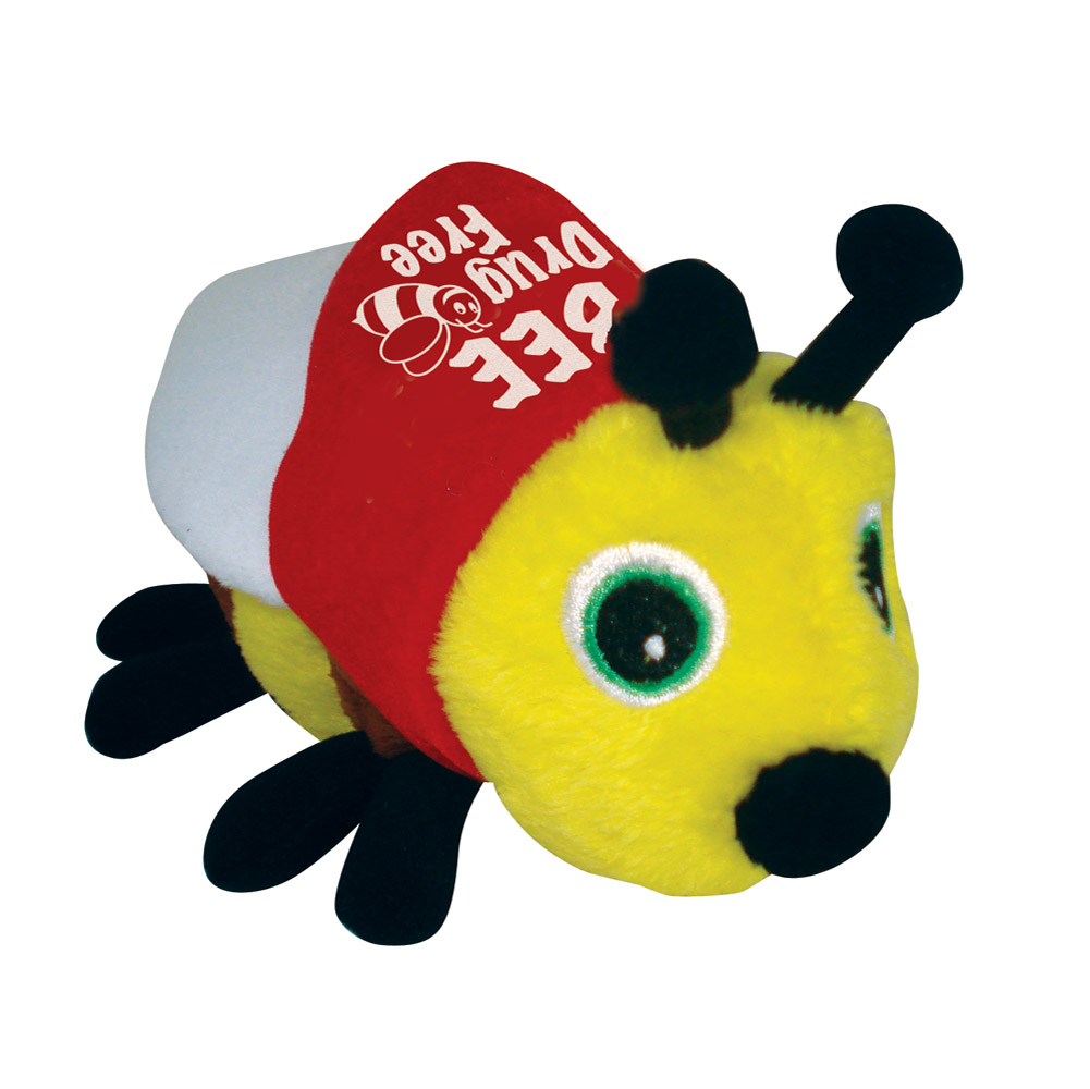 Bee Drug Free Stuffed Beanie Bee