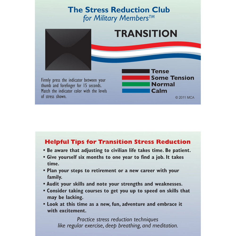 Stress Card: (25 Pack) Transition