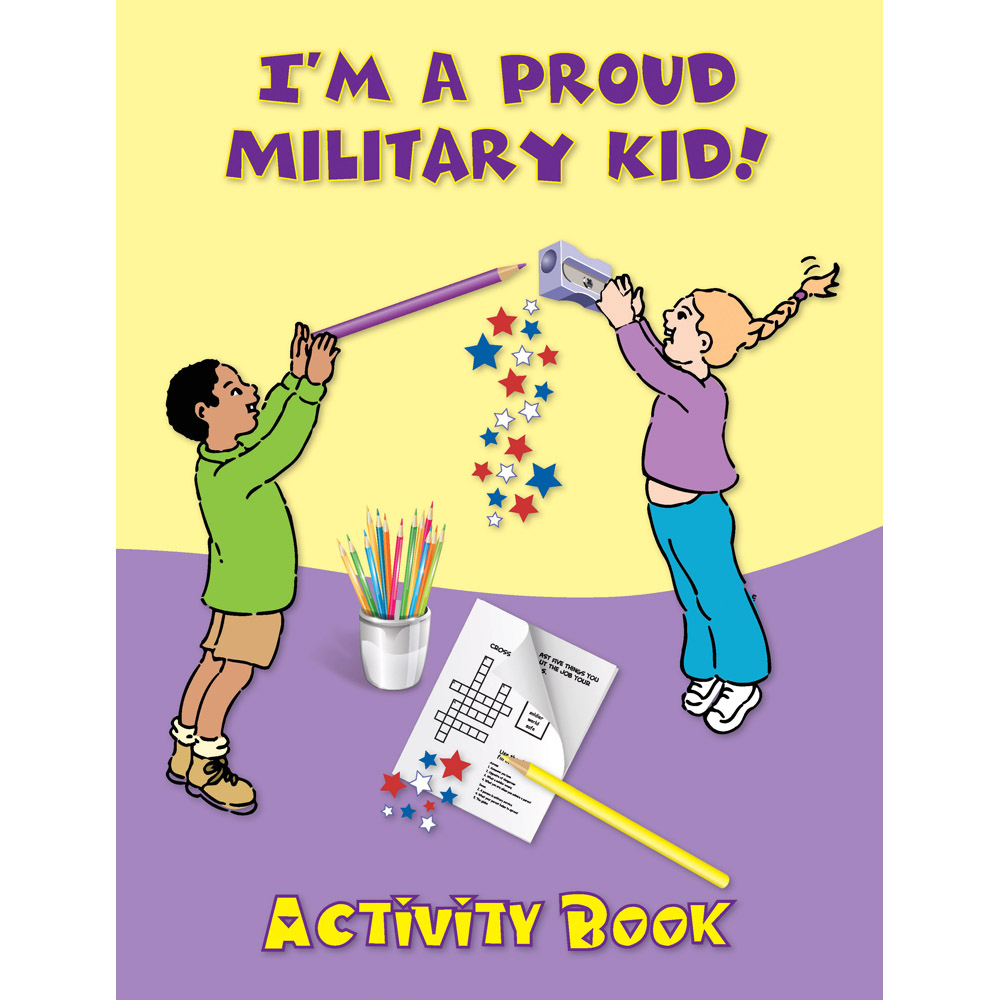 Yellow Ribbon Activity Book: (50 Pack) Im A Proud Military Kid!