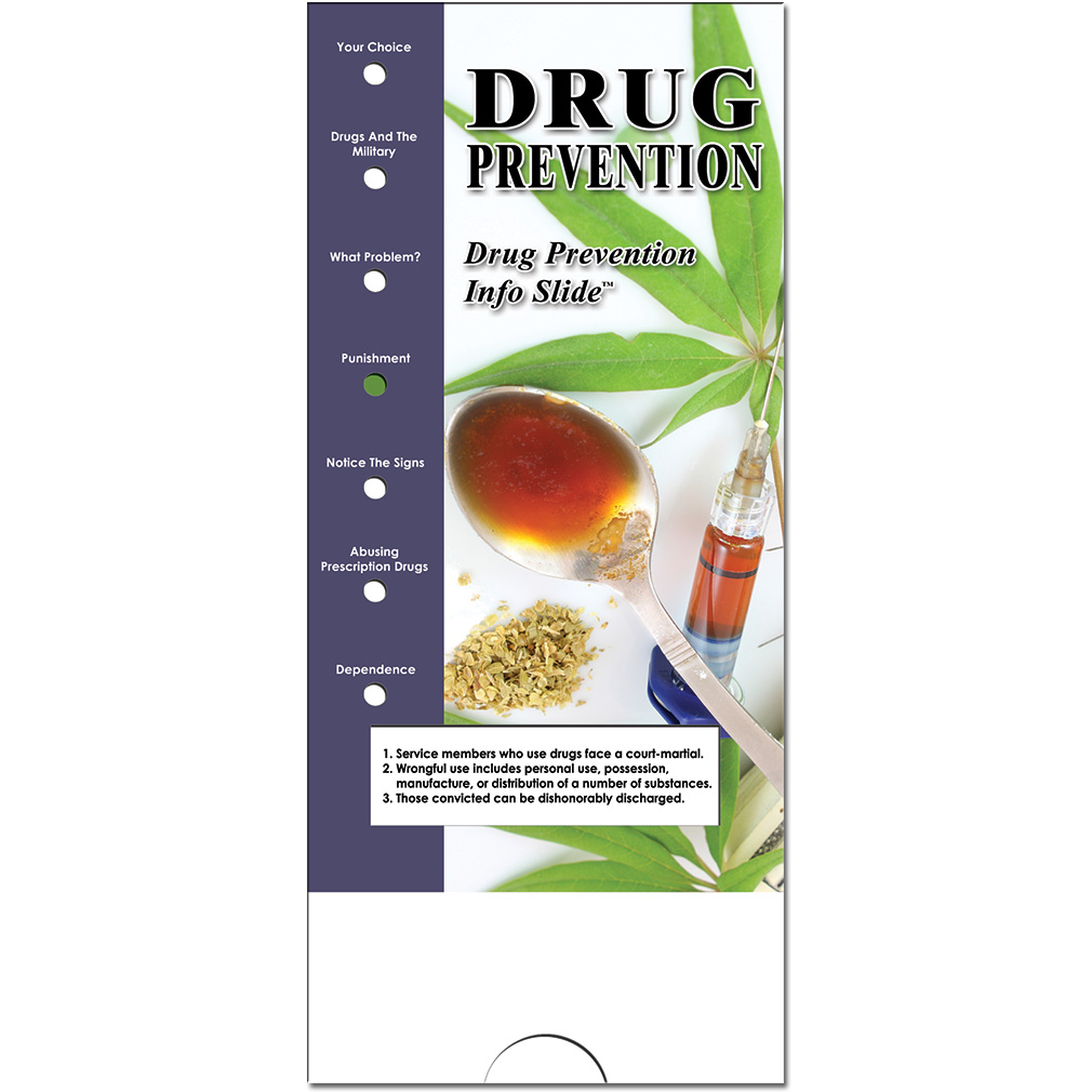 Military Info Slide: (25 Pack) Drug Prevention