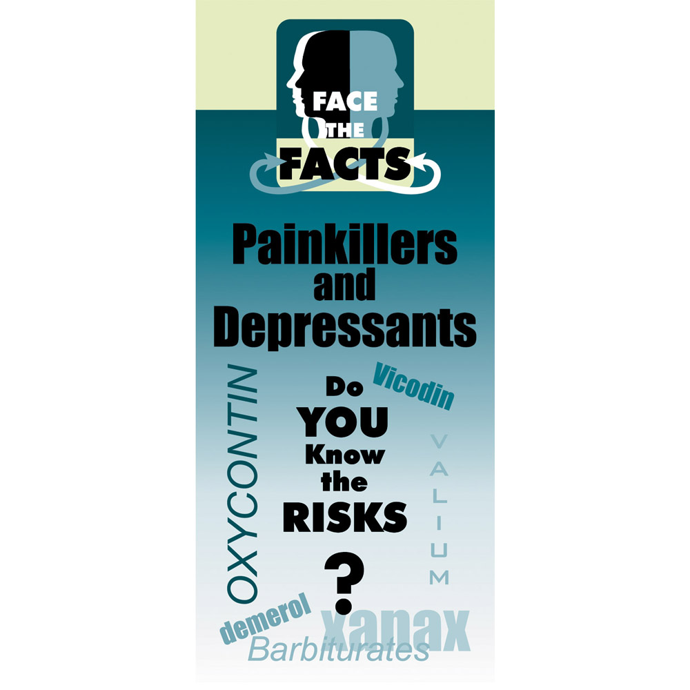 Face the Facts: (25 Pack) Pain Killers & Depressants Drug Prevention Pamphlet