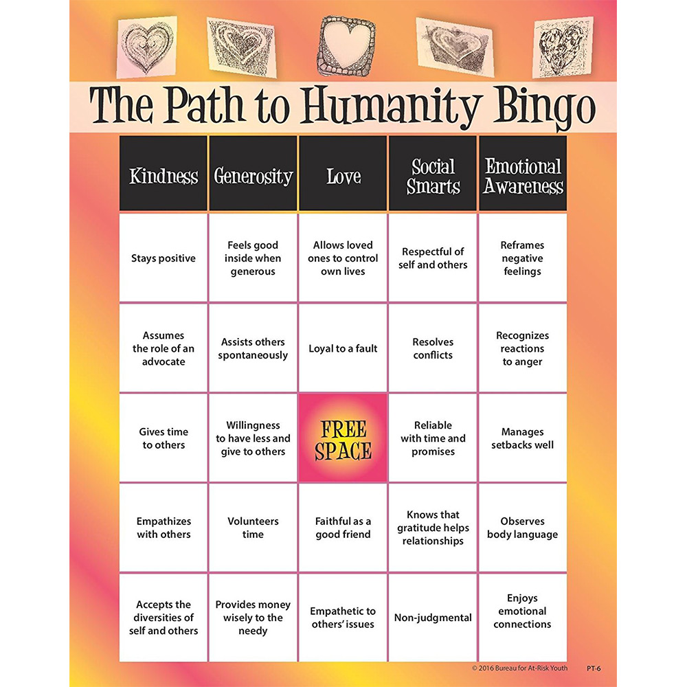 The Path to Humanity Bingo Game