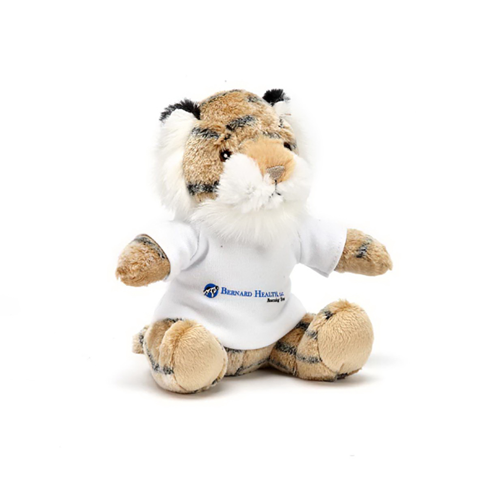 7" Extra Soft Tiger with T Shirt, Ribbon or Bandana