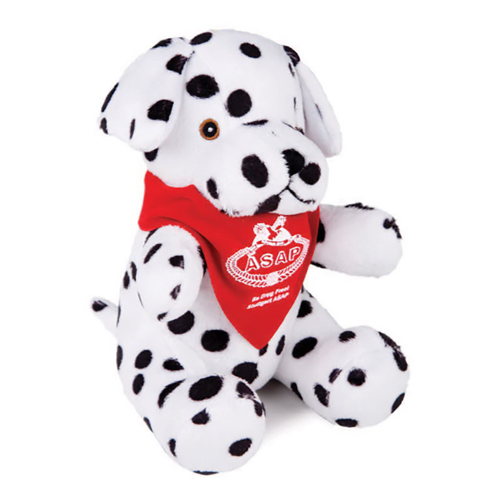 8" Dalmatian With T Shirt, Ribbon, or Bandana