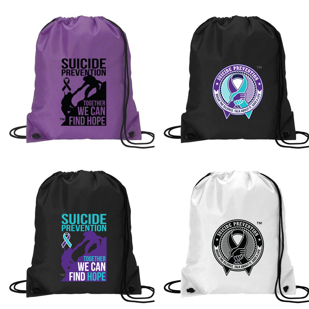 Suicide Prevention Drawstring Sport Pack