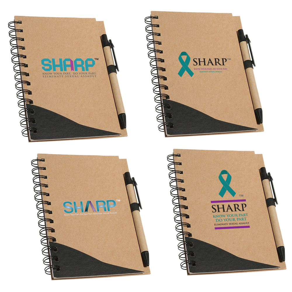 SHARP Recycled Notebook & Pen