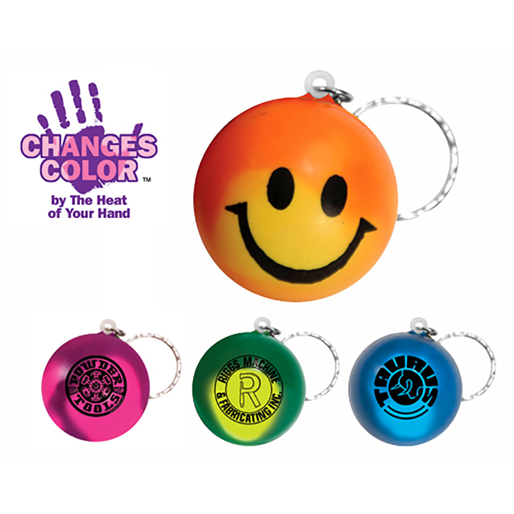 Mood Smiley Face Stress Key Chain