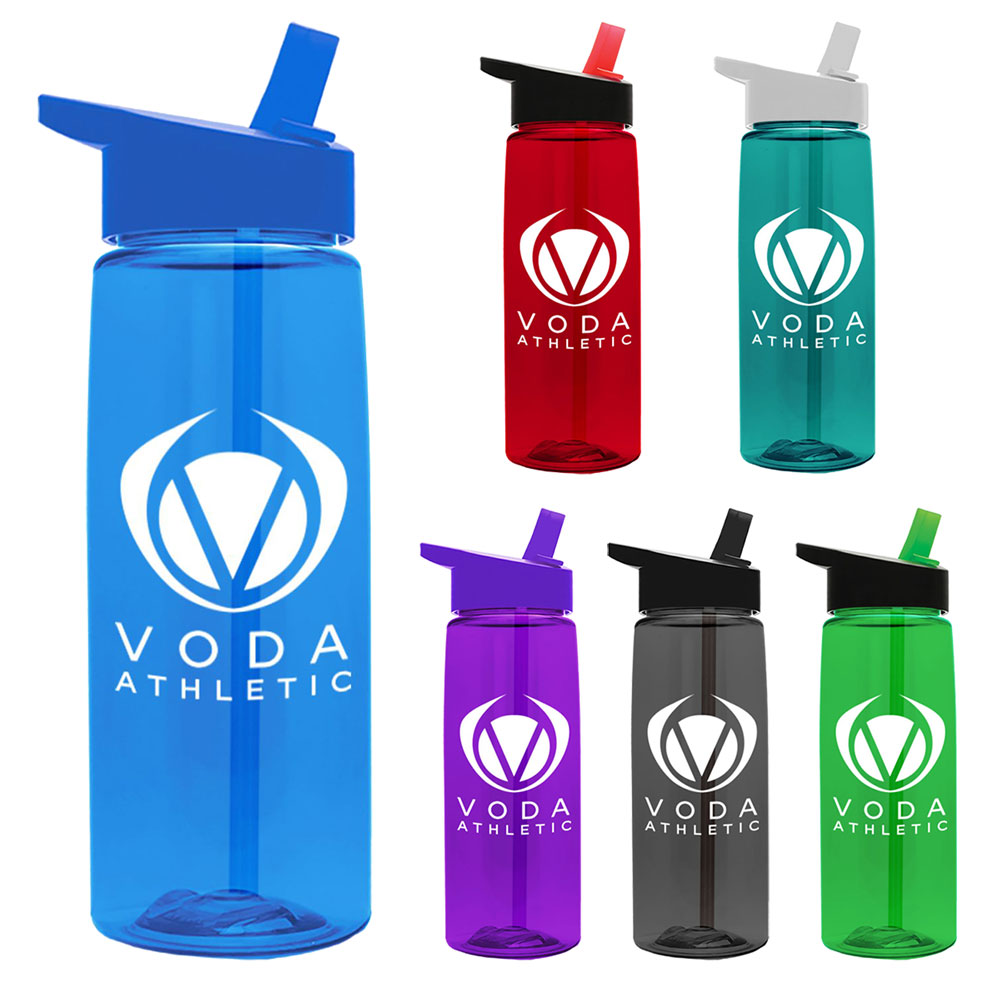 26 oz. Tritan Flair Bottle With Flip Straw Lid