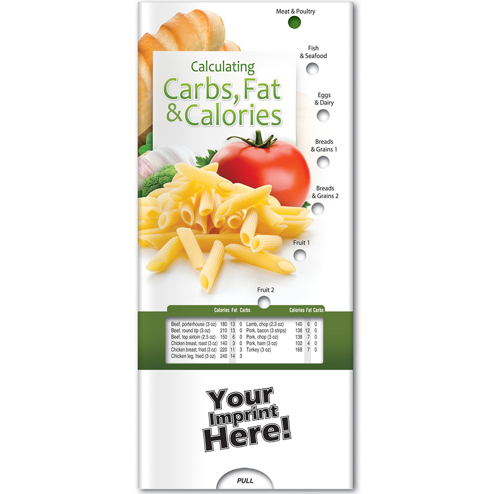 Calculating Carbs, Fat, and Calories Pocket Slider