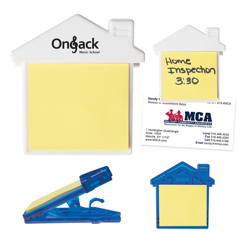 House Clip with Sticky Notes