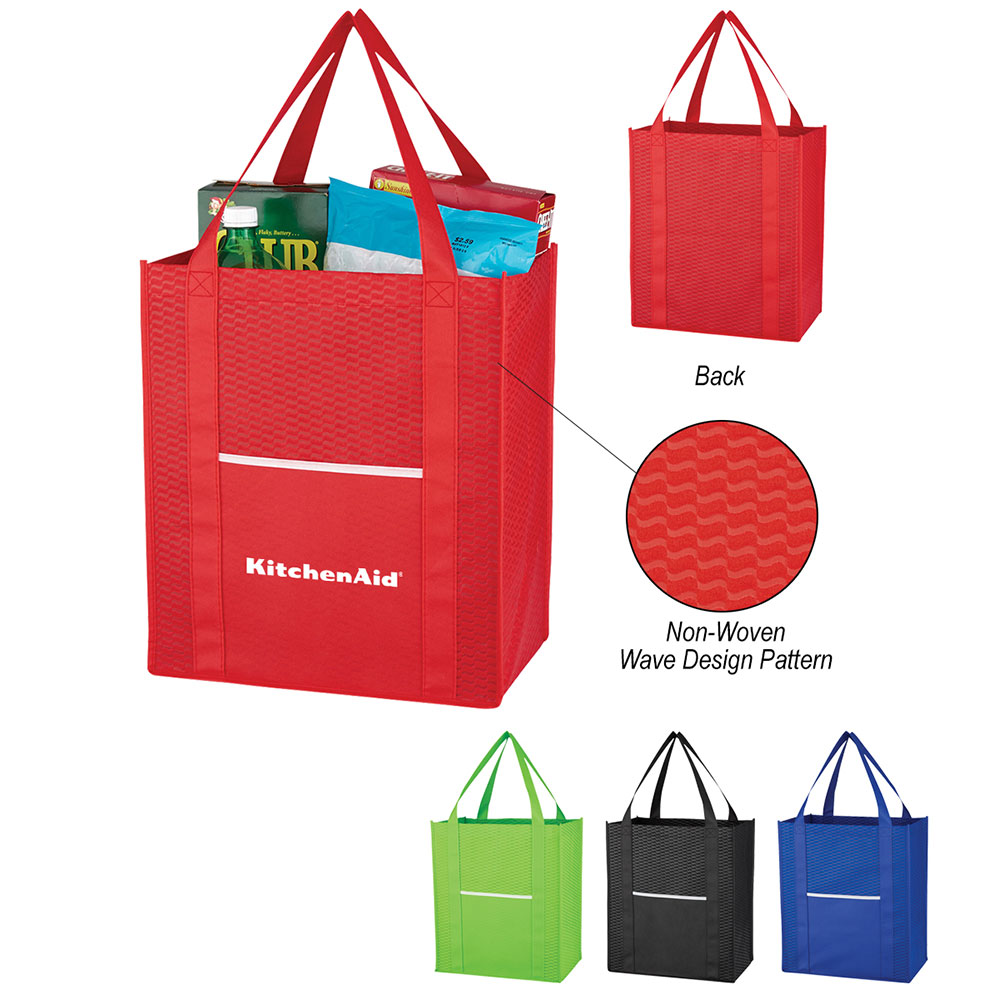 13" x 15" x 8" Non Woven Shopper Tote Bag