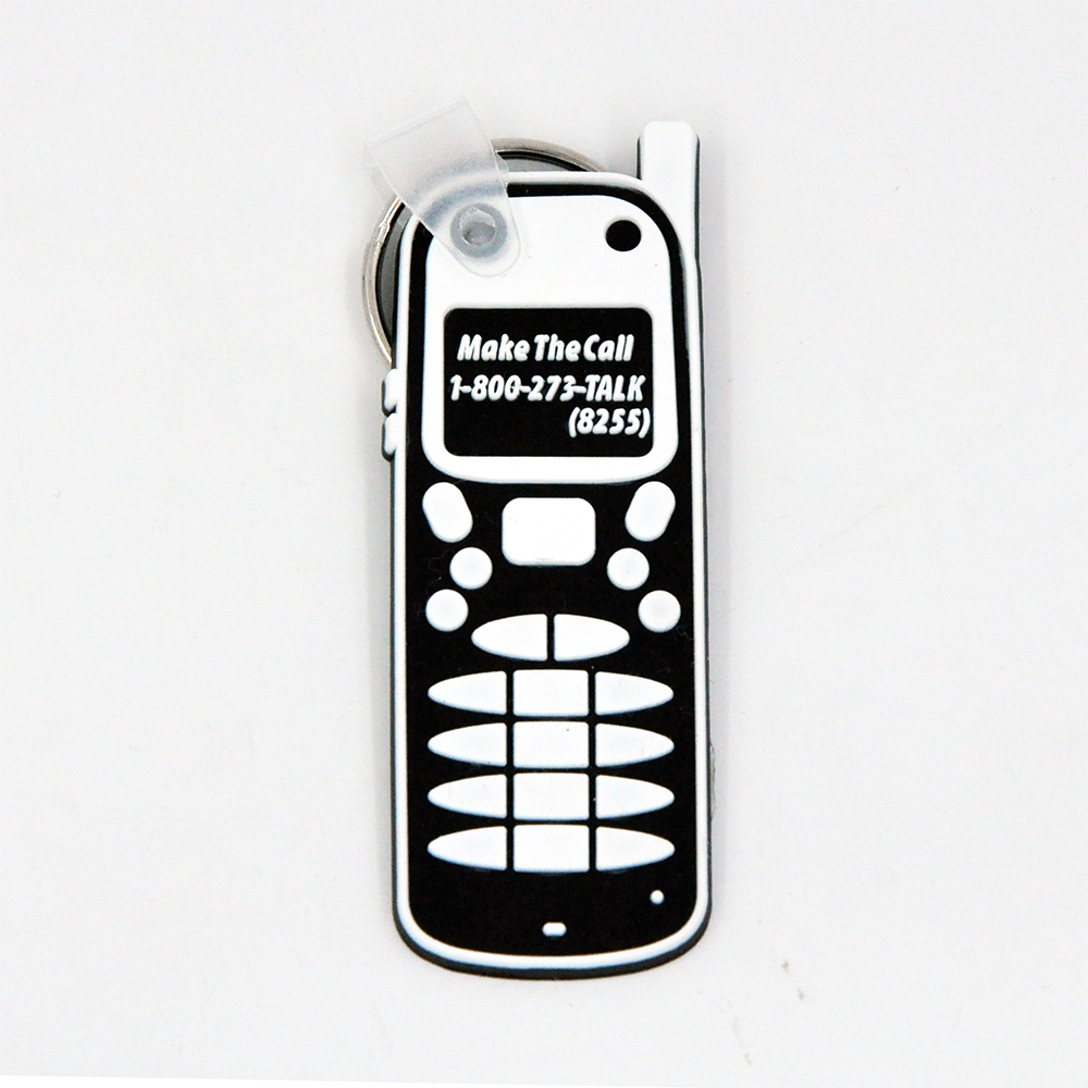 PVC Soft Cell Phone Keychain