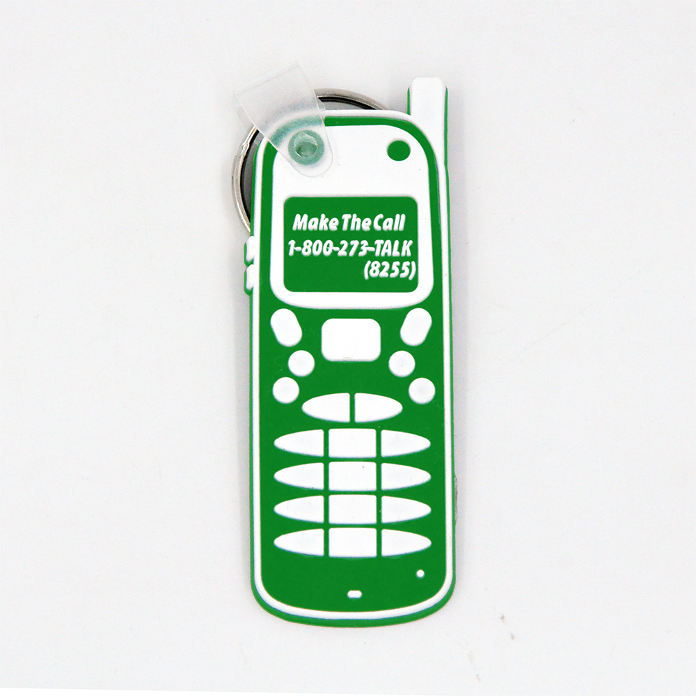 PVC Soft Cell Phone Keychain