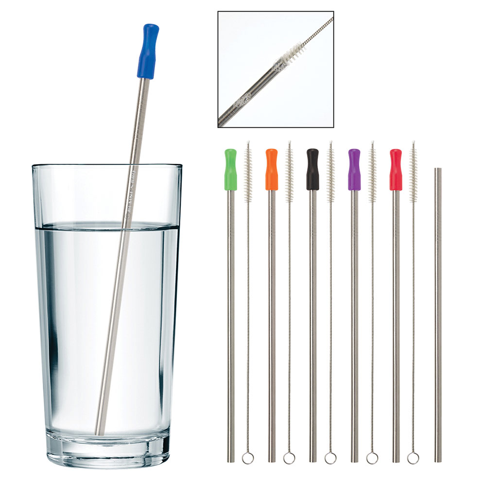 Stainless Steel Straw with Cleaning Brush