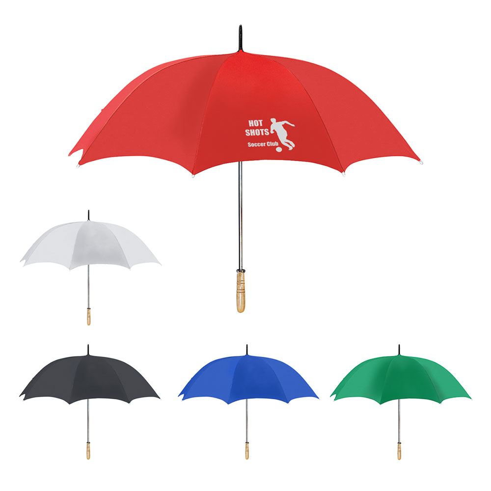 60" Arc Gold Umbrella With 100% rPET Canopy