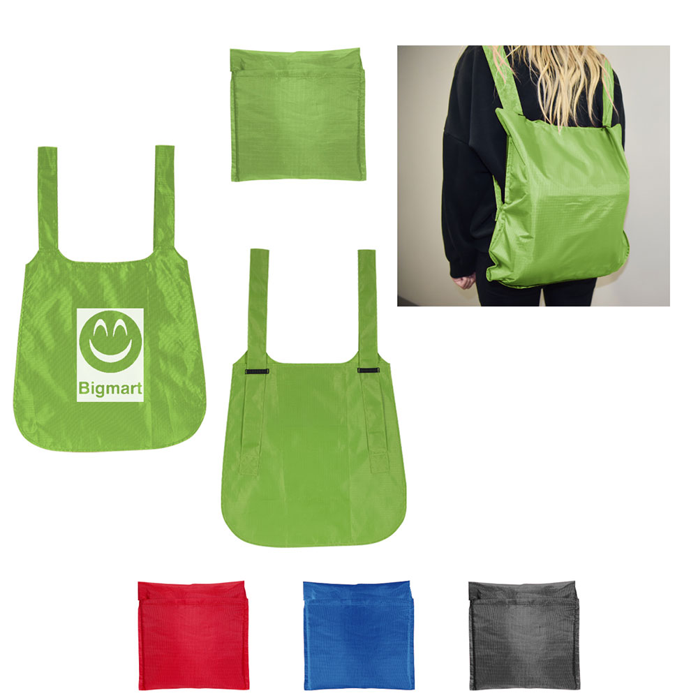 Convertible Ripstop Tote Bag Backpack