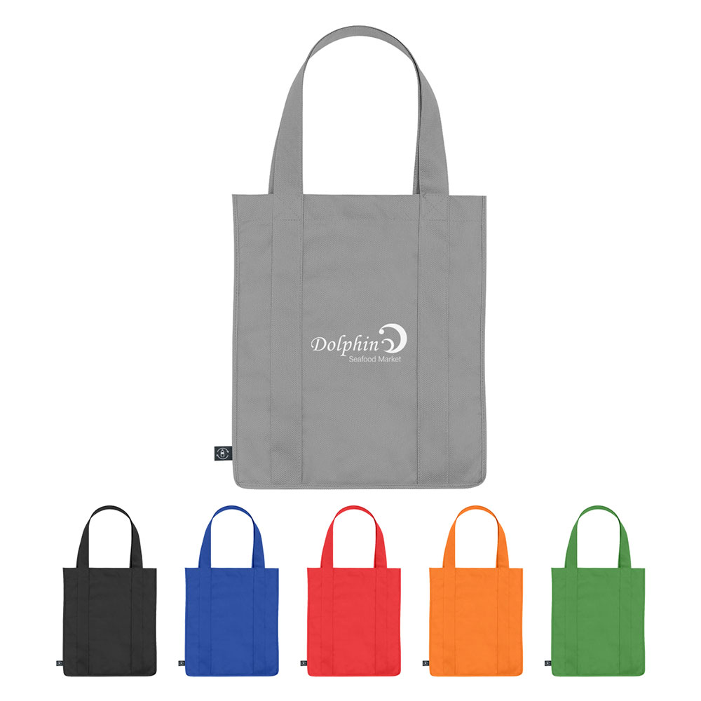 Non Woven Shopper Tote Bag With 100% RPET Material