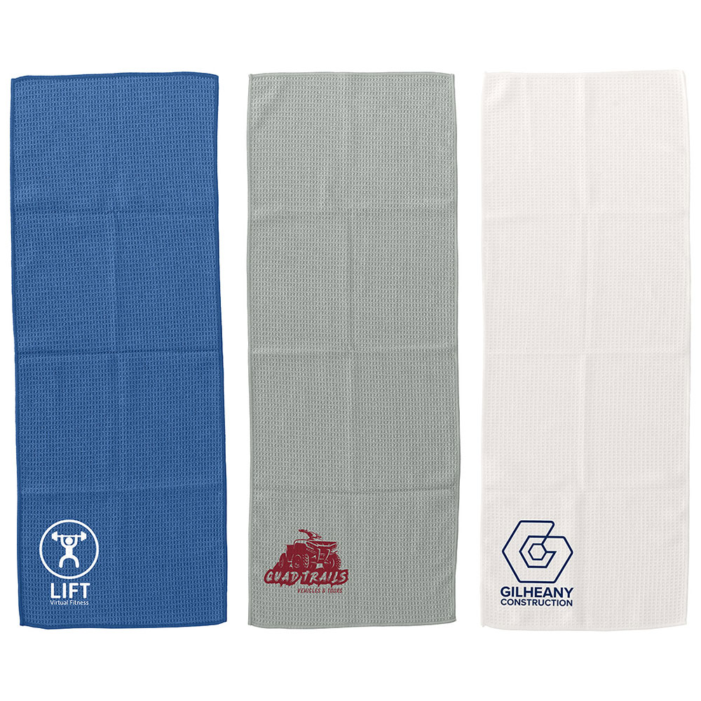 Gridiron 12" x 32" Waffle Microfiber Sports Towel 