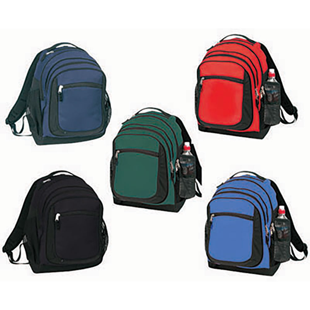 Deluxe 600 Denier Polyester Campus Backpack with Multi Organizer Sections