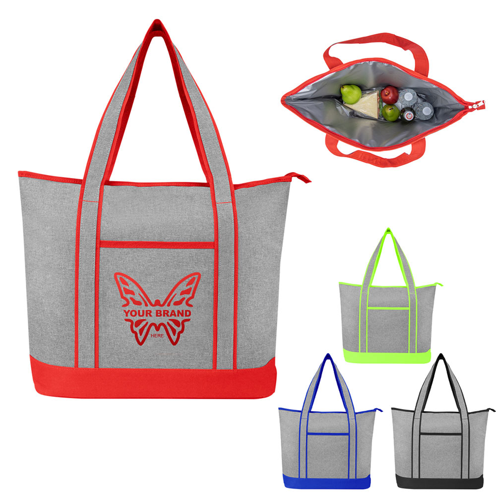 Harborside Heathered Cooler Tote Bag 