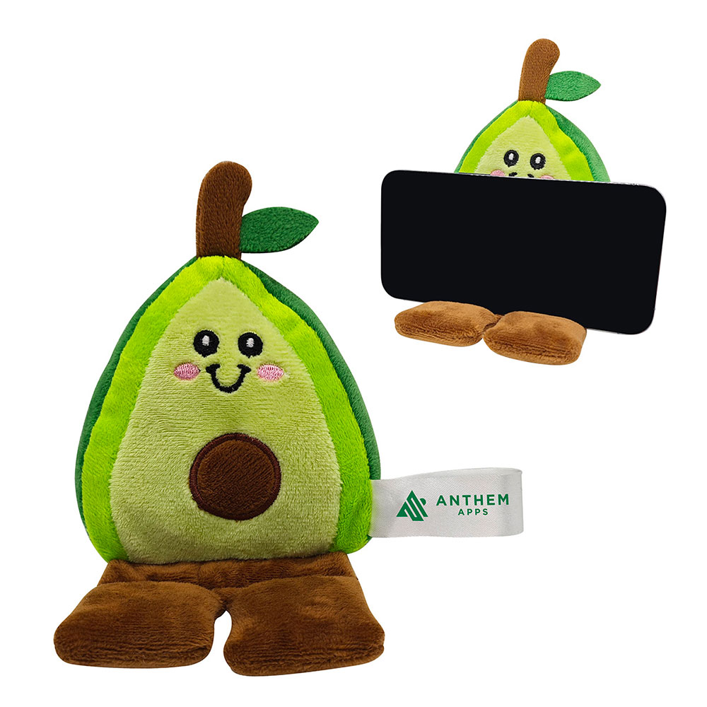 Avocado Phone Pals™ Weighted Plush Phone Holder