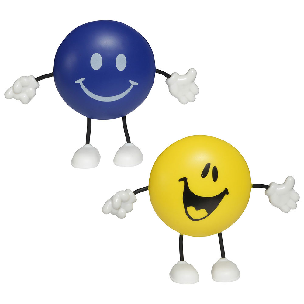 Round Stress Reliever Figure With Custom Emoticon Face
