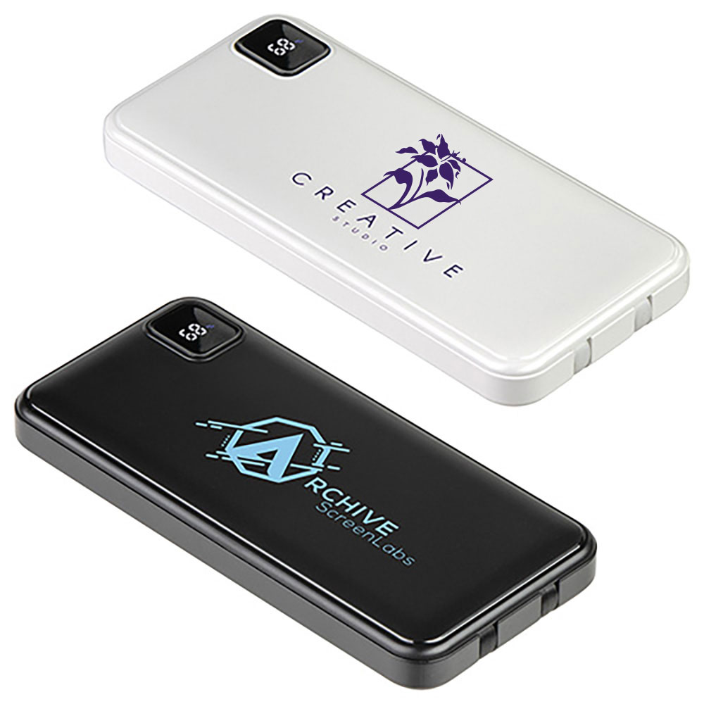Marquis 10000mAh 20W PD Power Bank with Built-In Cables
