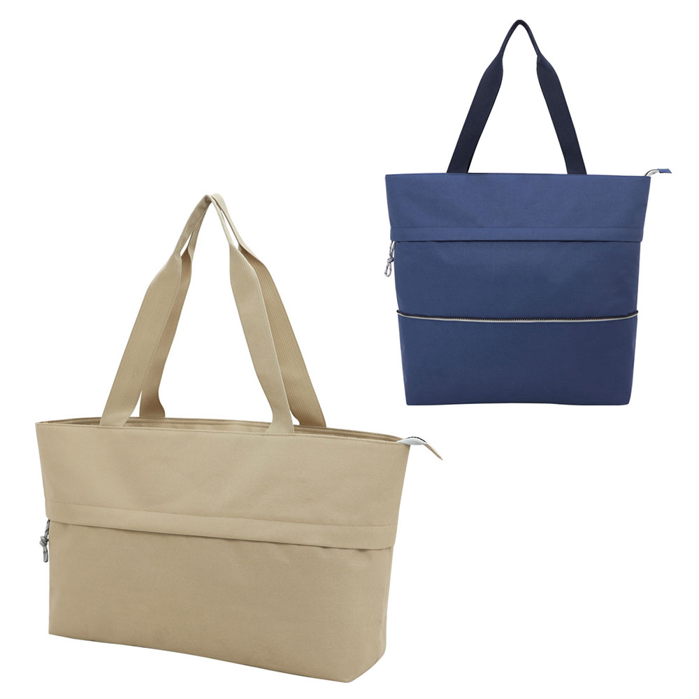 Rio Extendable Polyester Zippered Tote