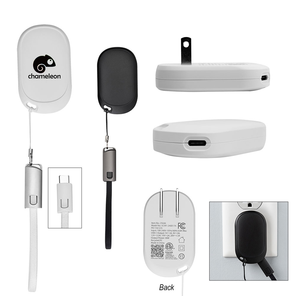 30W Portable Wall Charger