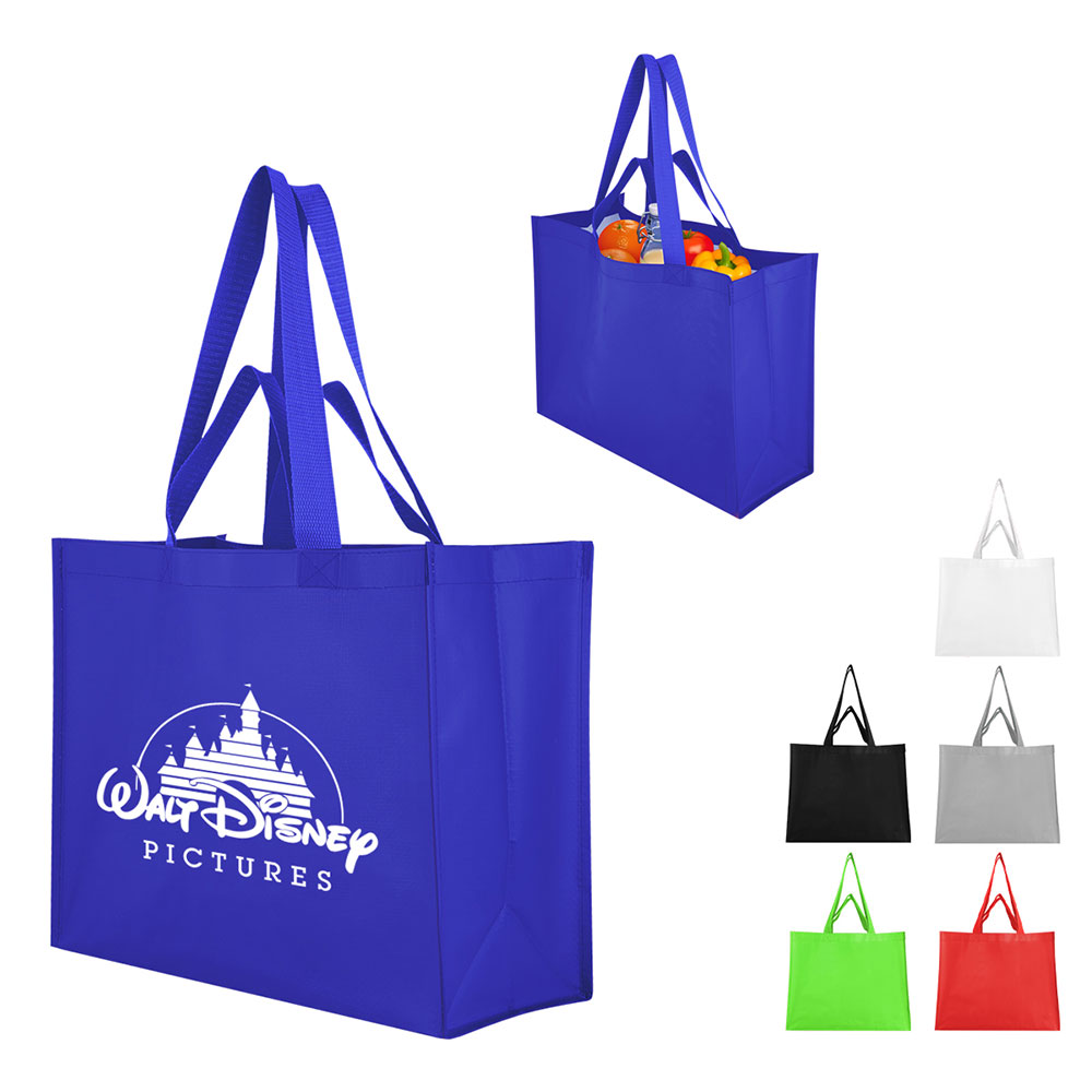 Matte Laminated Recycled Non-Woven Dual Handle Shopper Tote Bag