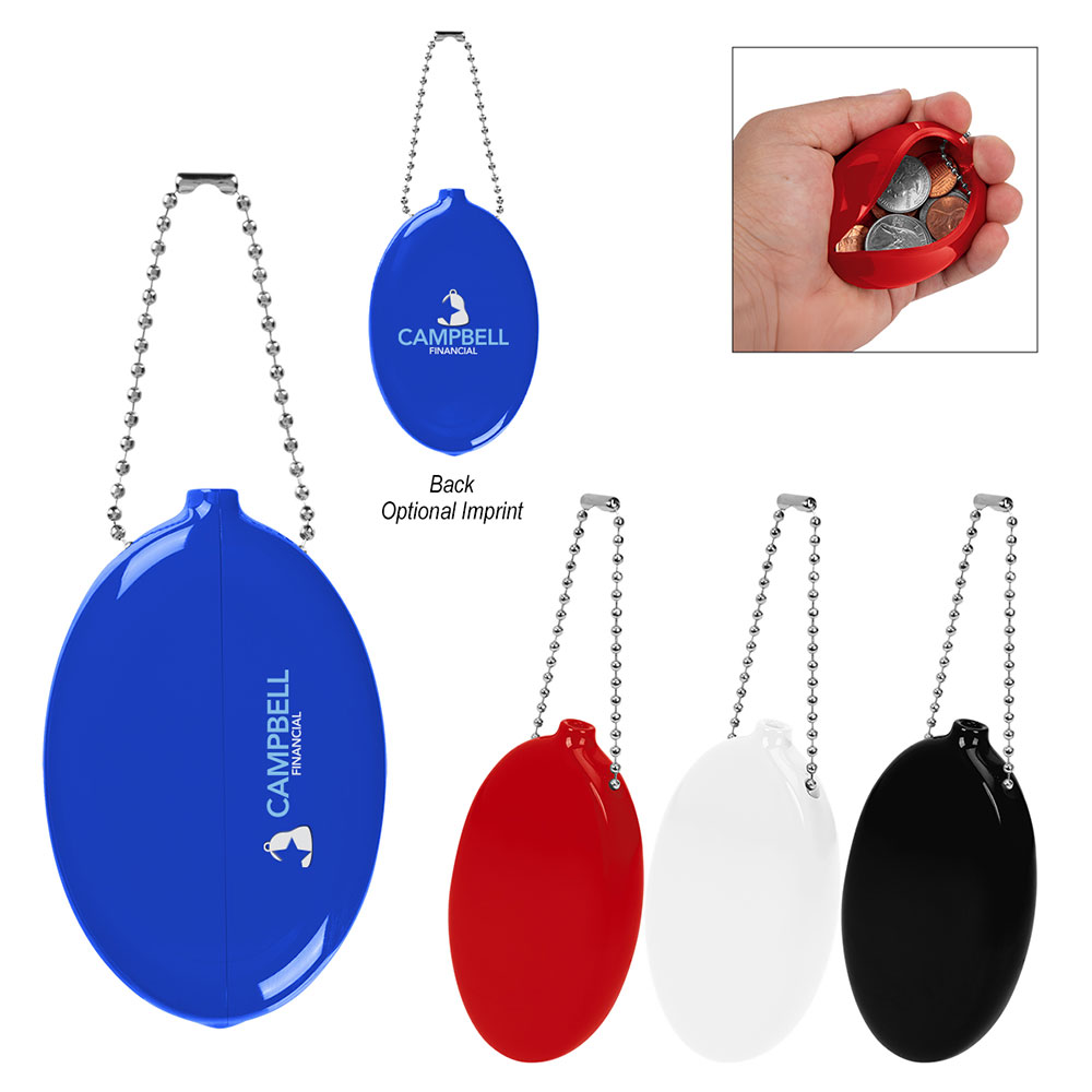 Old School Squeeze Coin Pouch Keychai