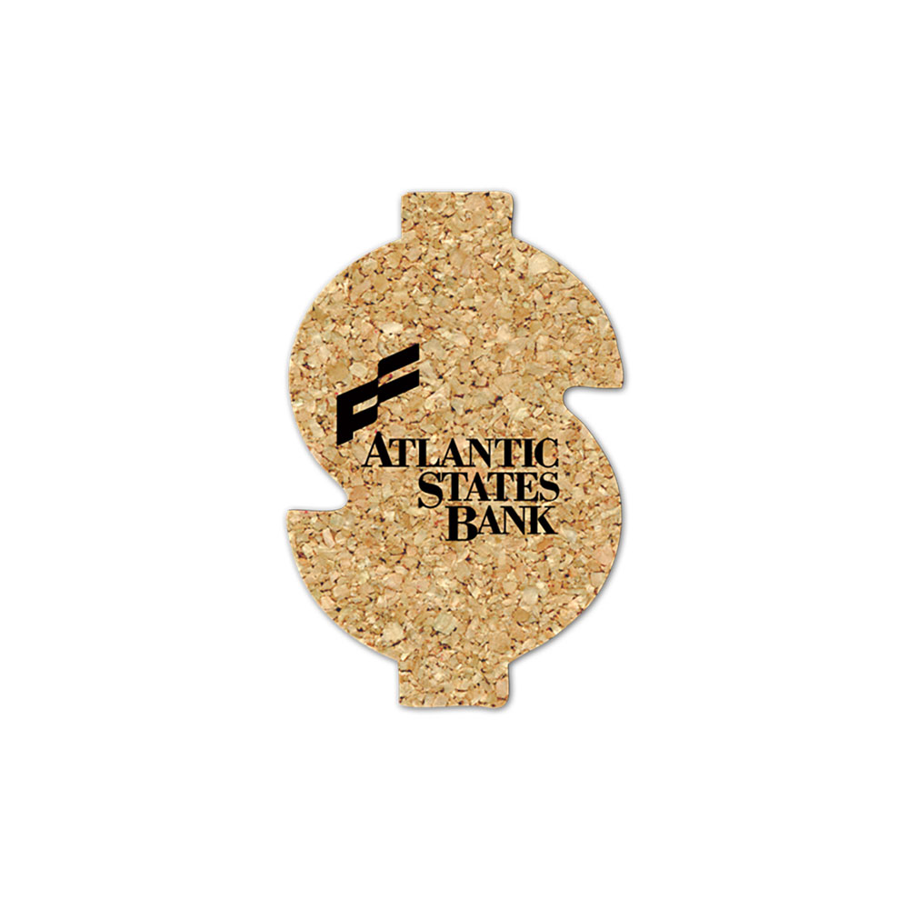 Dollar Sign Cork Coaster