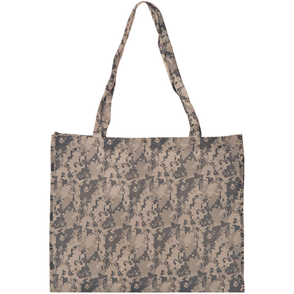 Large Camo Economy Tote Bag