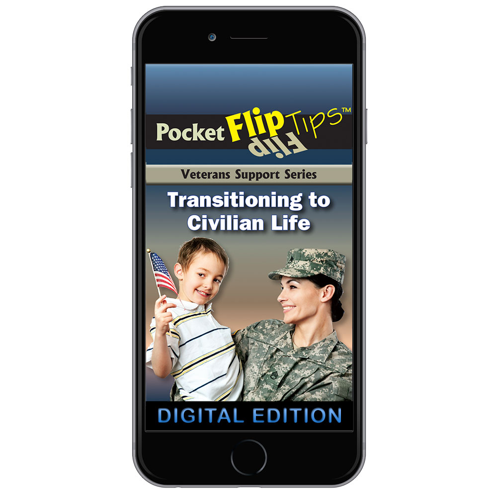 Digital Veterans Support Series Flip Tip Book Transitioning to Civilian Life