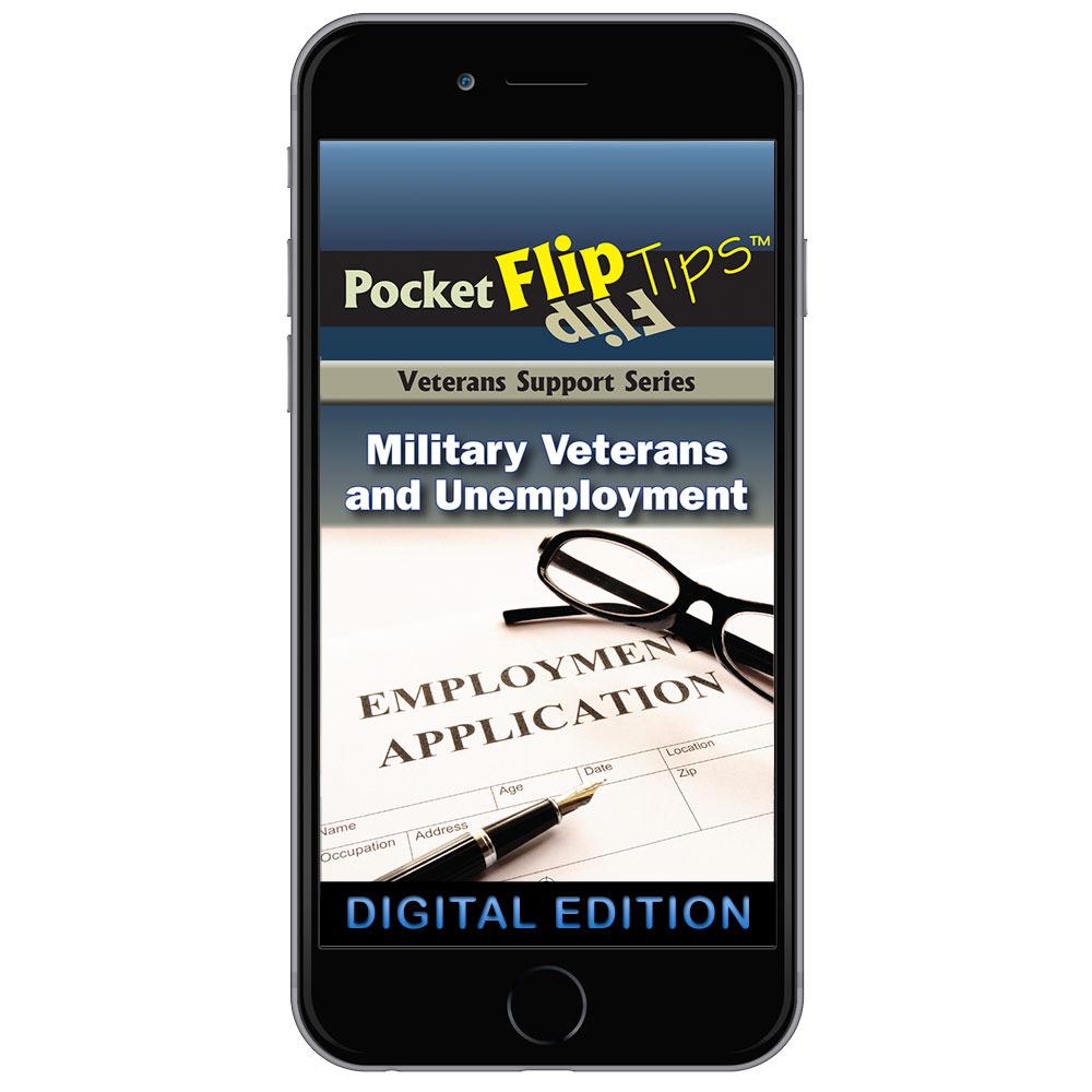 Digital Veterans Support Series Flip Tip Book:  Military Veterans and Unemployment