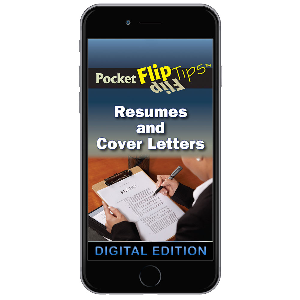 Digital Flip Tip Book: Resumes and Cover Letters