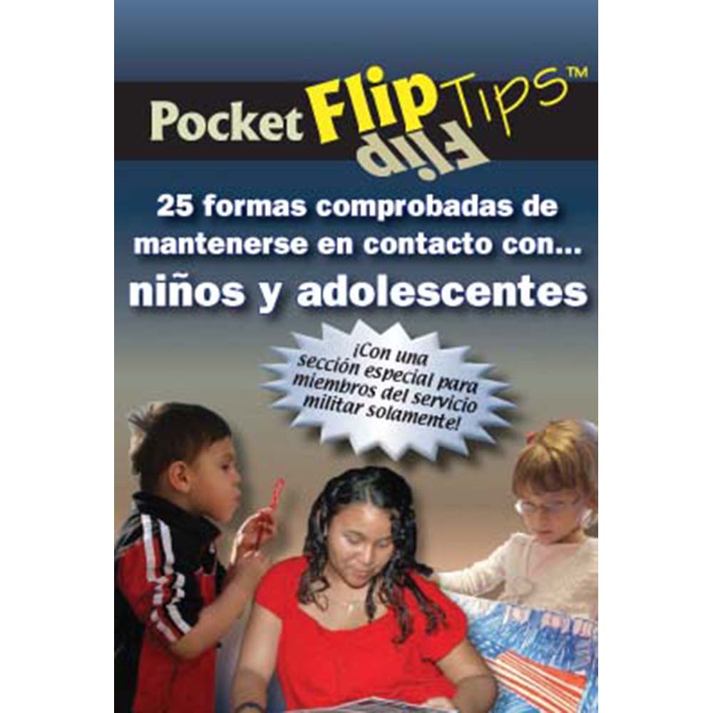 Pocket Flip Tip Book: (10 pack) 25 Proven Ways to Stay Connected with Children & Teens   Spanish