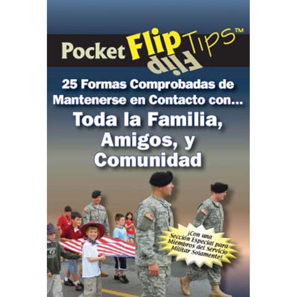 Pocket Flip Tip Book: (10 pack) 25 Proven Ways to Stay Connected with Extended Family, Friends, and Community   Spanish