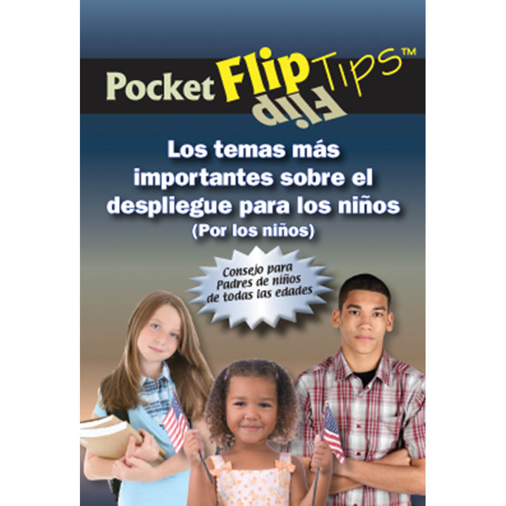 Pocket Flip Tip Book: (10 Pack) The Top Deployment Issues for Children   Spanish