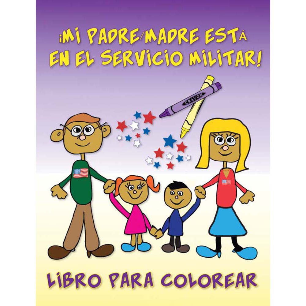 Yellow Ribbon Coloring Book: (50 Pack) My Parent is in the Military!   Spanish