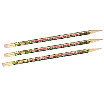 Don't Monkey Around With Drugs (100 Pack) Pencil