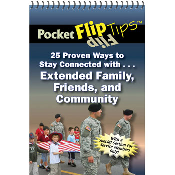 Pocket Flip Tip Book: (10 Pack) 25 Proven Ways to Stay Connected with Extended Family, Friends, and Community
