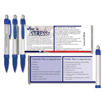 Dealing with Stress   Military Instant Facts Banner Pen