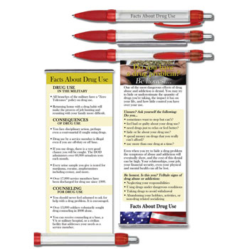 Facts About Drug Use   Military Instant Facts Banner Pen