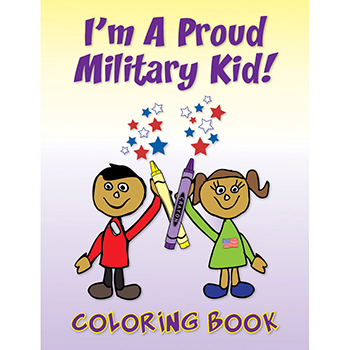 Yellow Ribbon Coloring Book: (50 Pack) I'm A Proud Military Kid!