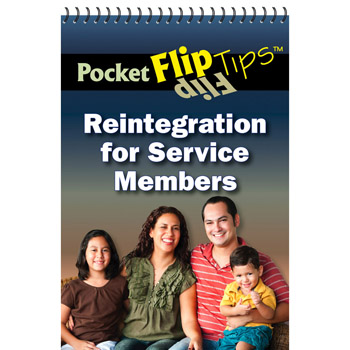 Pocket Flip Tip Book: (10 Pack) Reintegration for Service Members