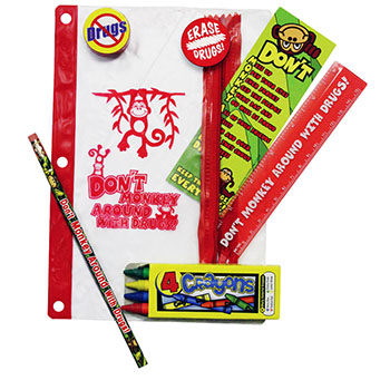 Don't Monkey Around with Drugs Student Kit In A Pouch