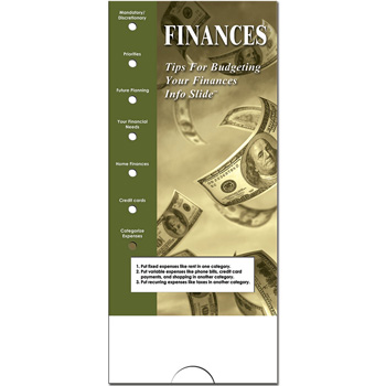 Military Info Slide: (25 Pack) Finances
