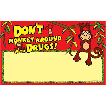 Don't Monkey Around with Drugs Sign Up Banner